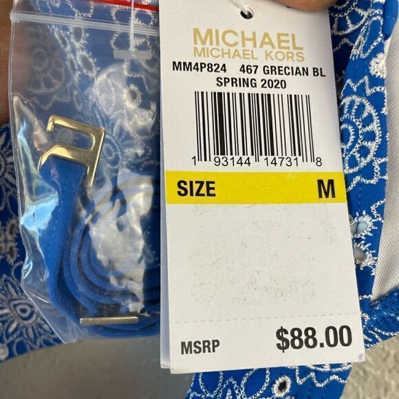 NWT MICHAEL Michael Kors Bikini Top Size M - Picture 4 of 4